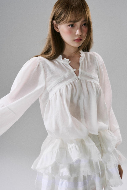 Symphony Acetate Flower Top