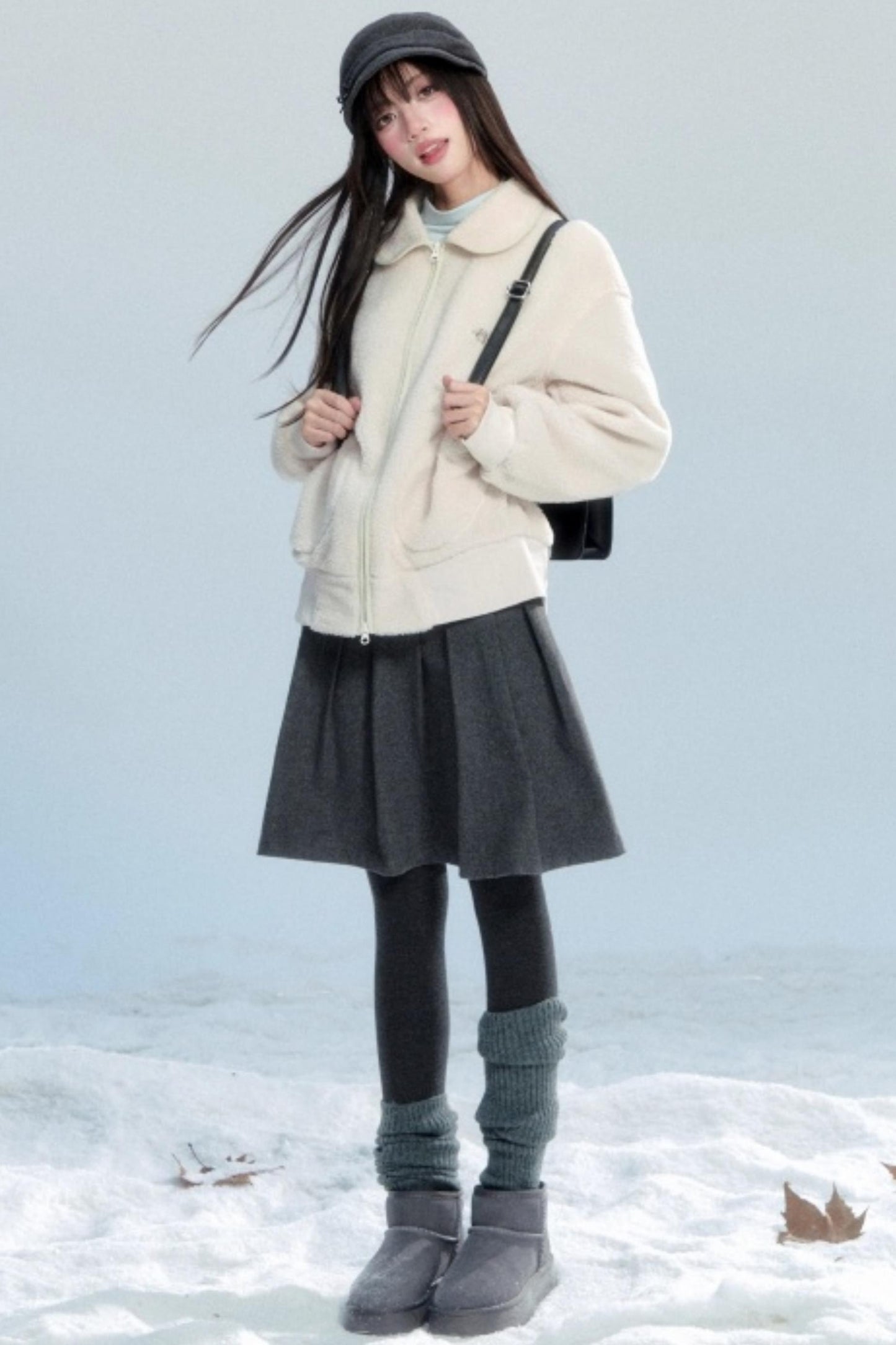 Japanese Retro Lamb Wool Jacket