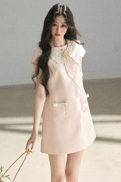 Youthful Shimmer Lace Dress