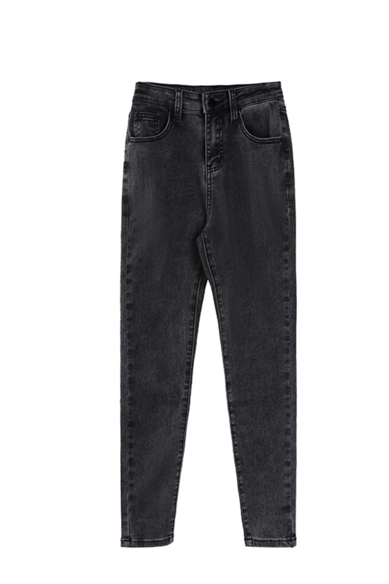 High-Waist Smoke Gray Pants