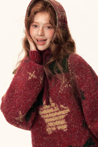 Color-Blocked Star Polo Top