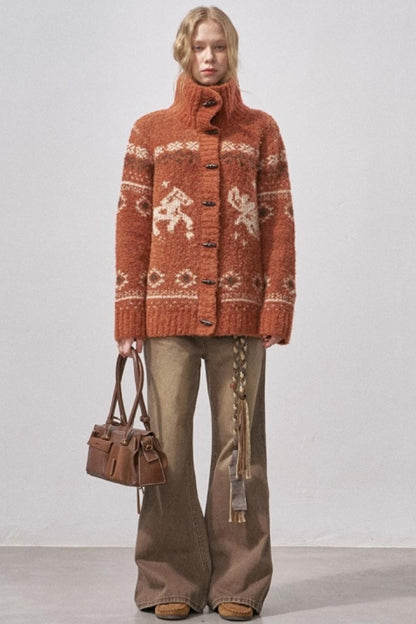 Bird and Pony Knit Cardigan