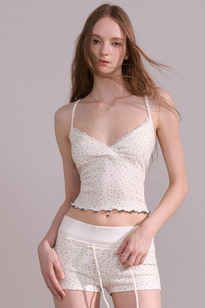 Autumn Floral Knitted Tops Set-Up