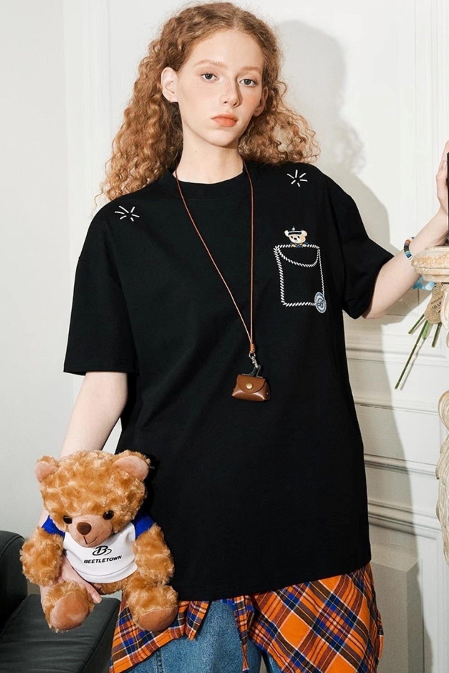 Beetle Embroidered Tee