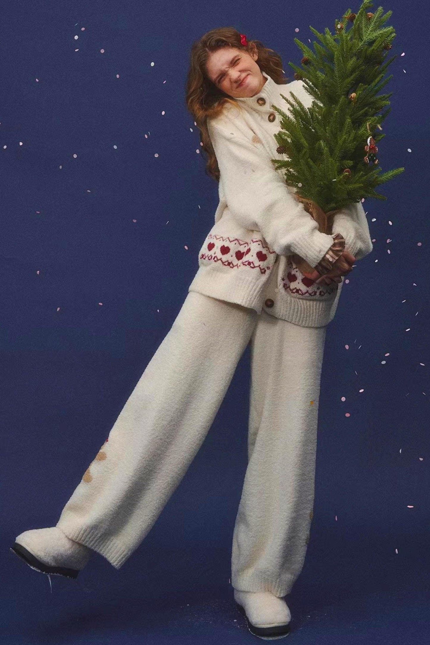 Gingerbread Fair Isle Knit Sweater Set-Up