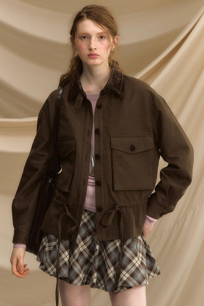 Old Poetry Leather Brown Jacket