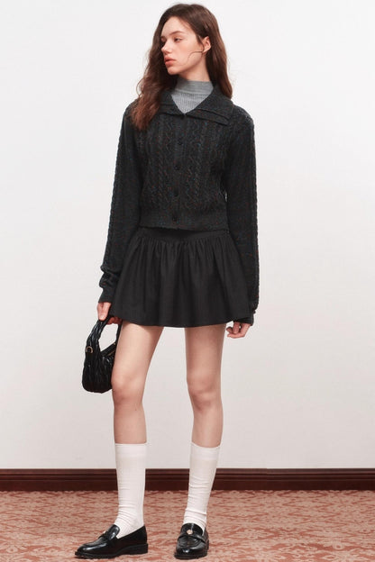 Lapel Knitted Sweater