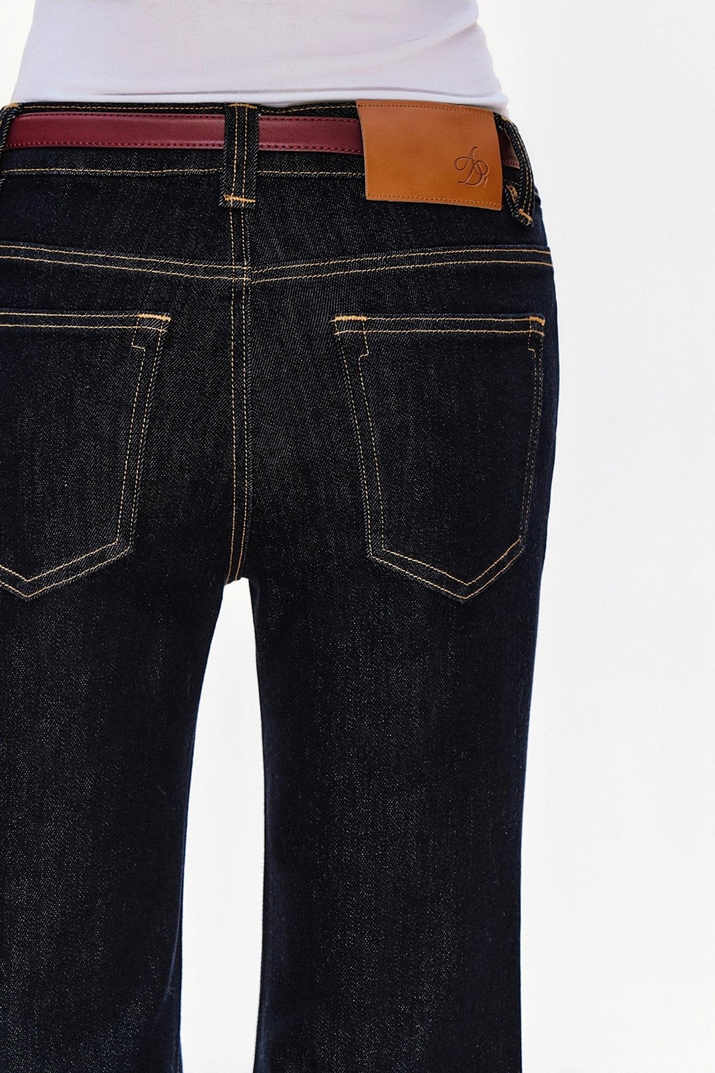 Retro Cow Slim Flare Jeans