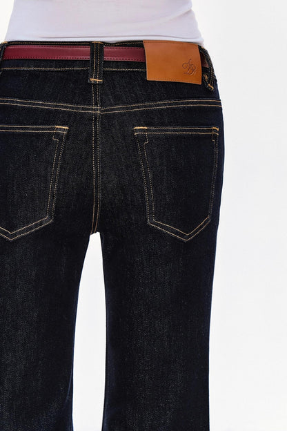 Retro Cow Slim Flare Jeans