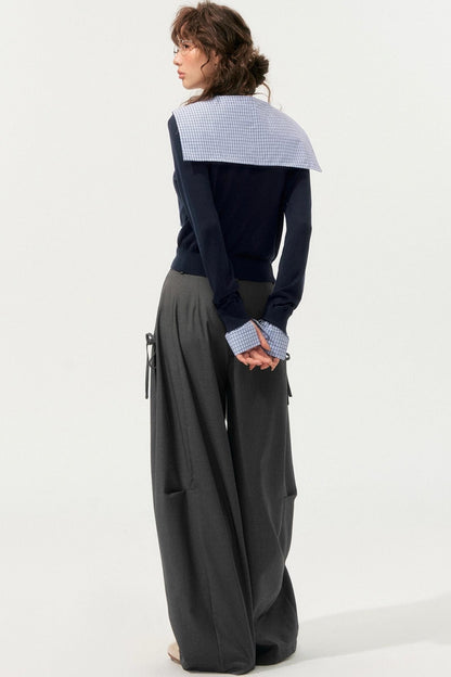 Vintage V-Neck Long Sleeve Top