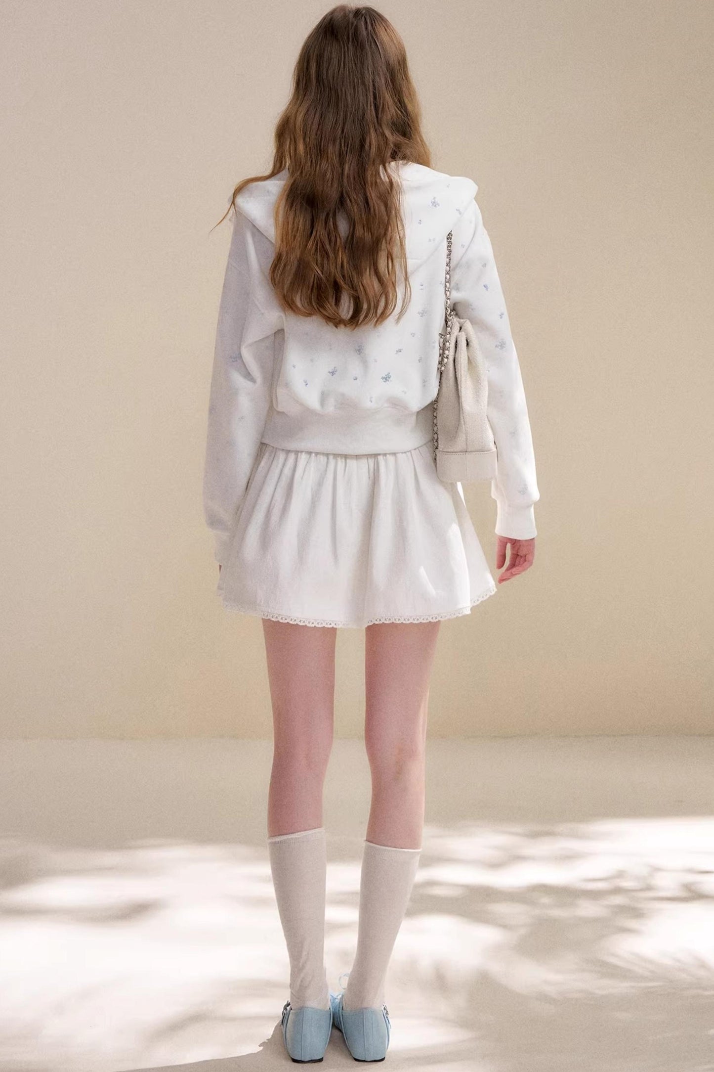 Cotton Lace Patchwork Skirt