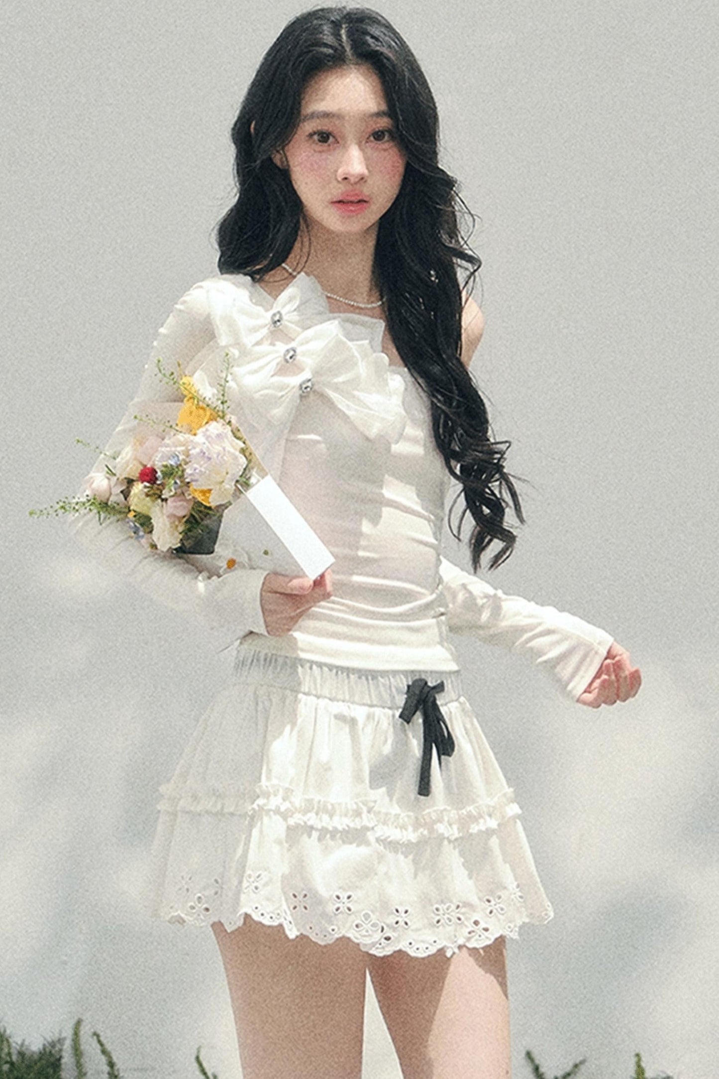 Morning Mist Off-Shoulder Top