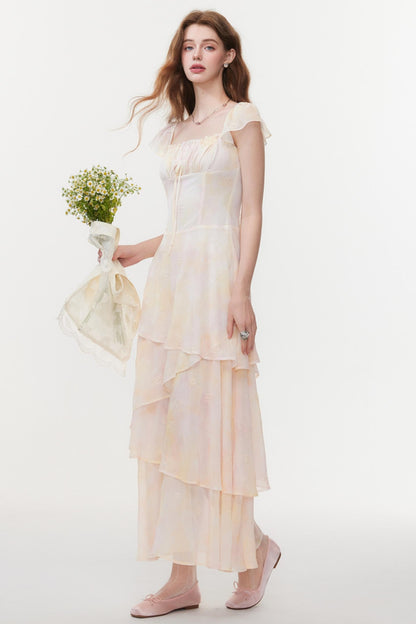 Summer Irregular Waist Skirt Dress