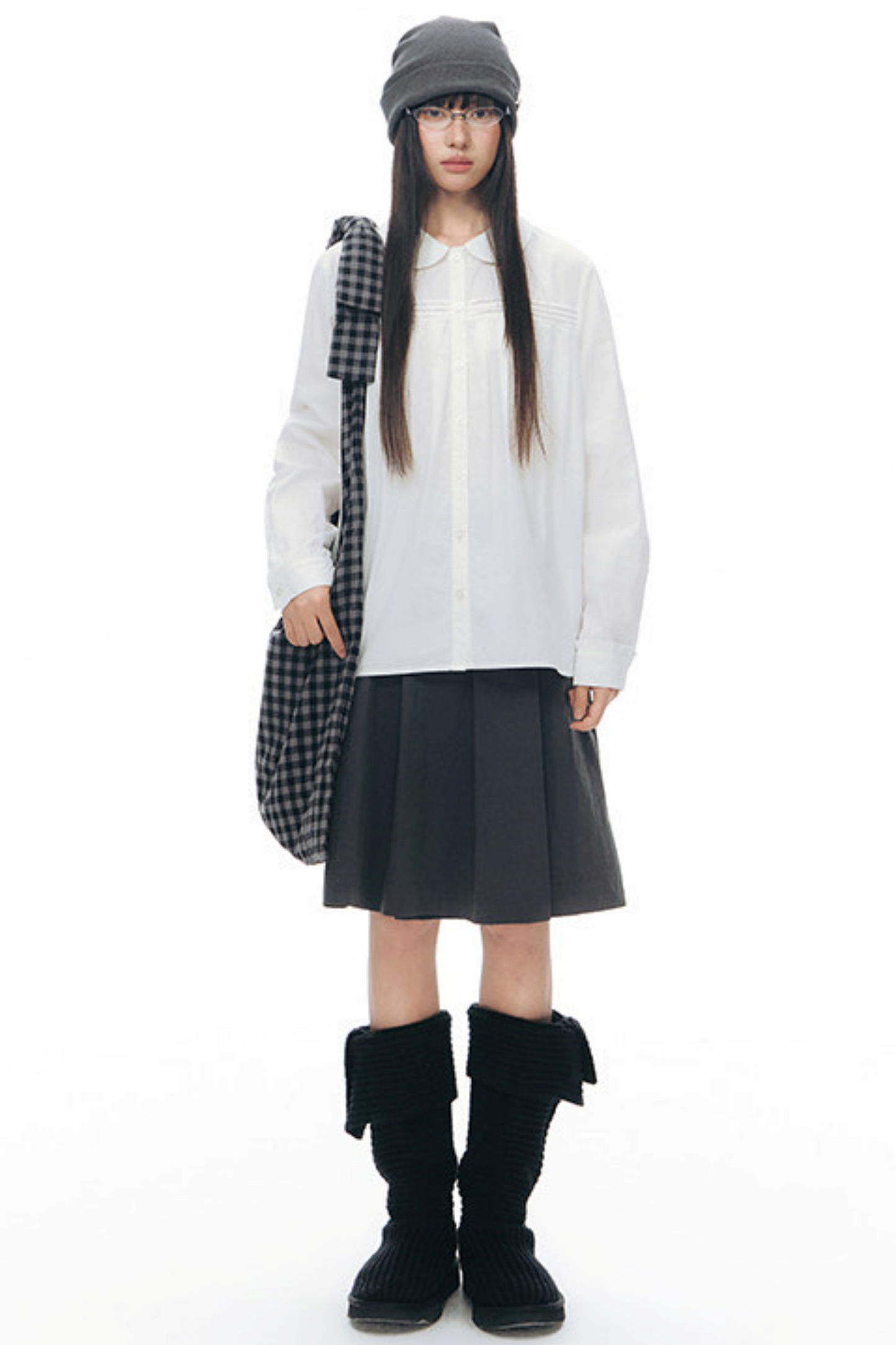 Pure Cotton Pleated Blouse