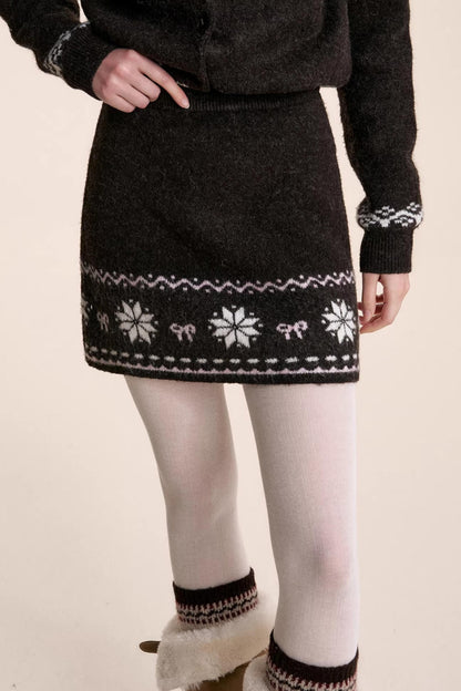 Wool Fair Isle Cardigan Set-Up