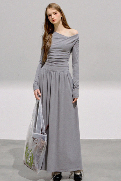 Gray Goddess Swing Dress