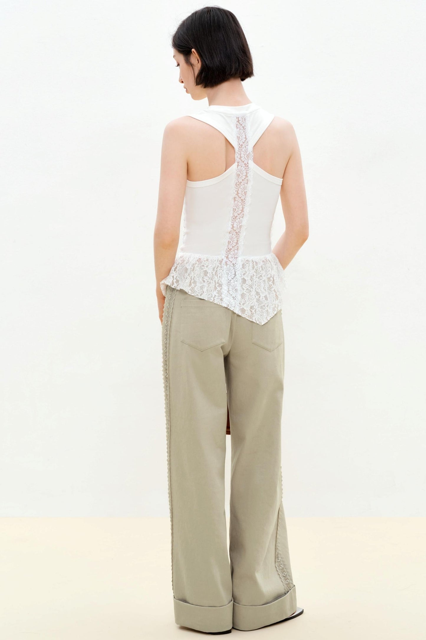 Summer Lace Asymmetrical Vest
