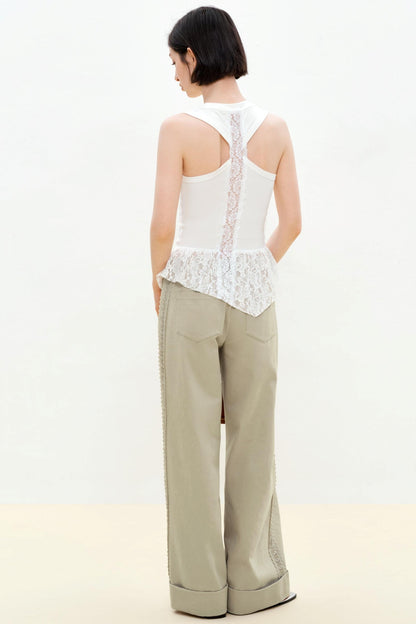 Summer Lace Asymmetrical Vest