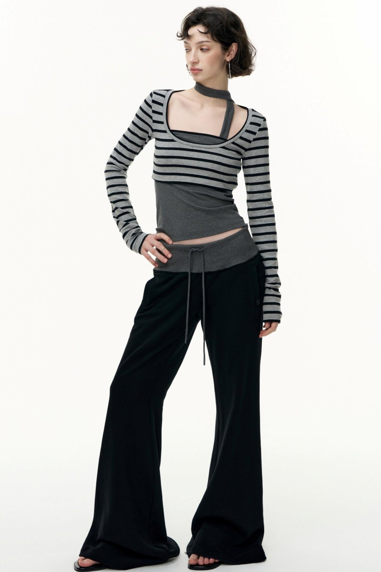 Salt Tea Polka Dot Striped Smock Set