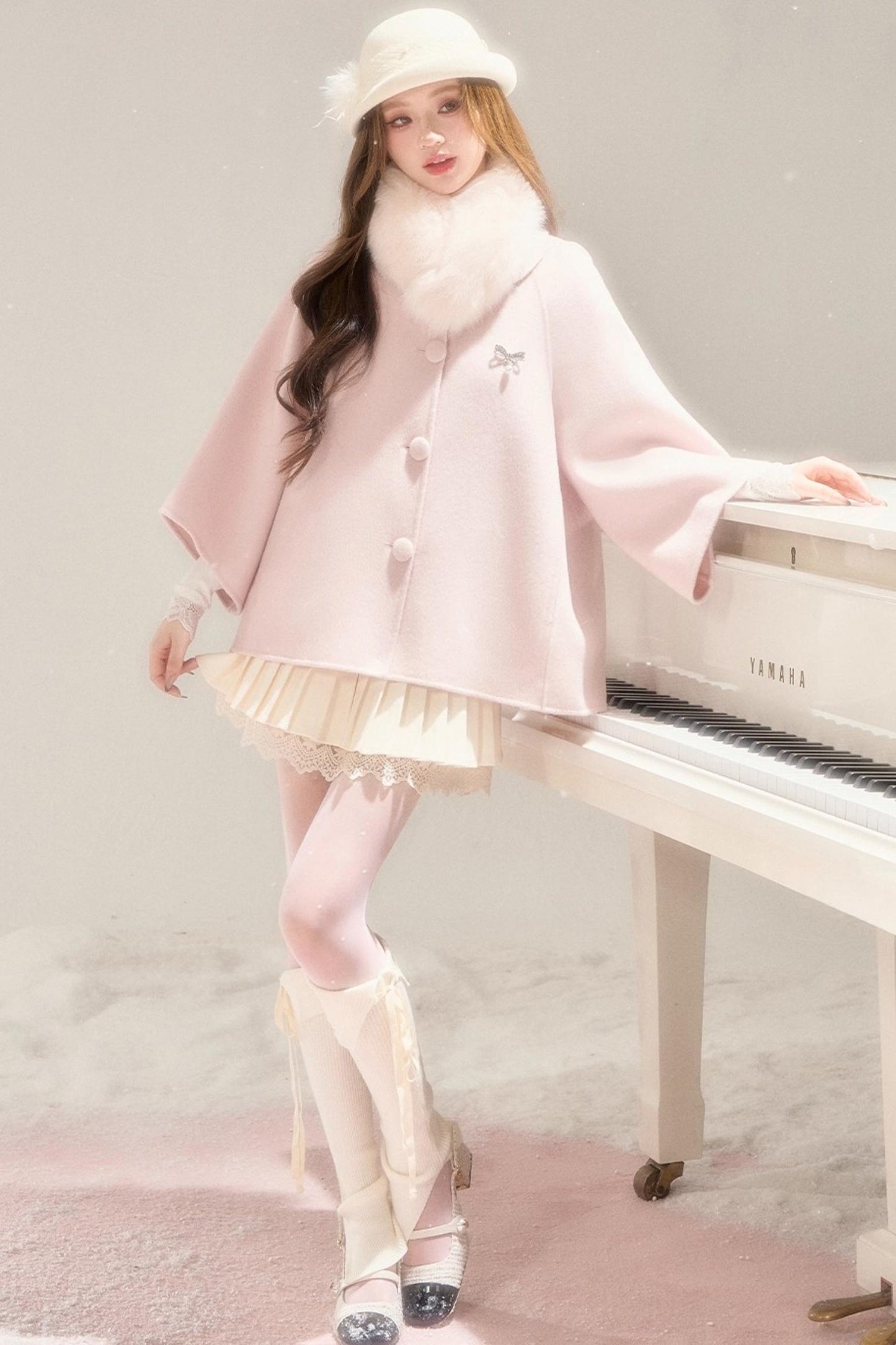 Lace Story Knitted Skirt