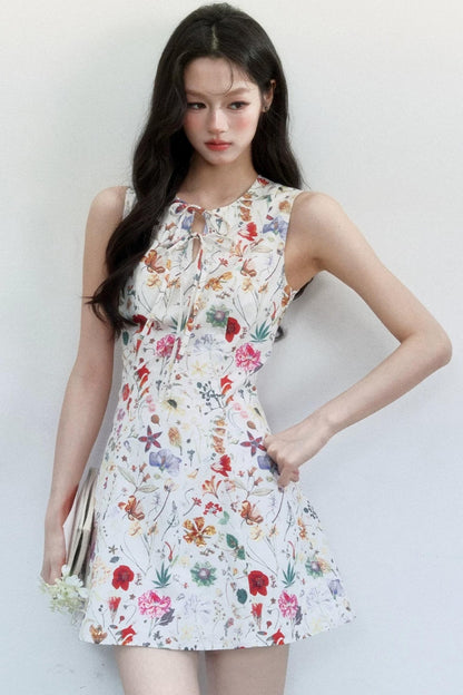 Pastoral Floral Cotton Dress