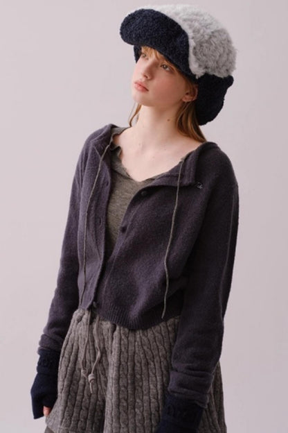 Water-Soluble Wool Knitted Blouse