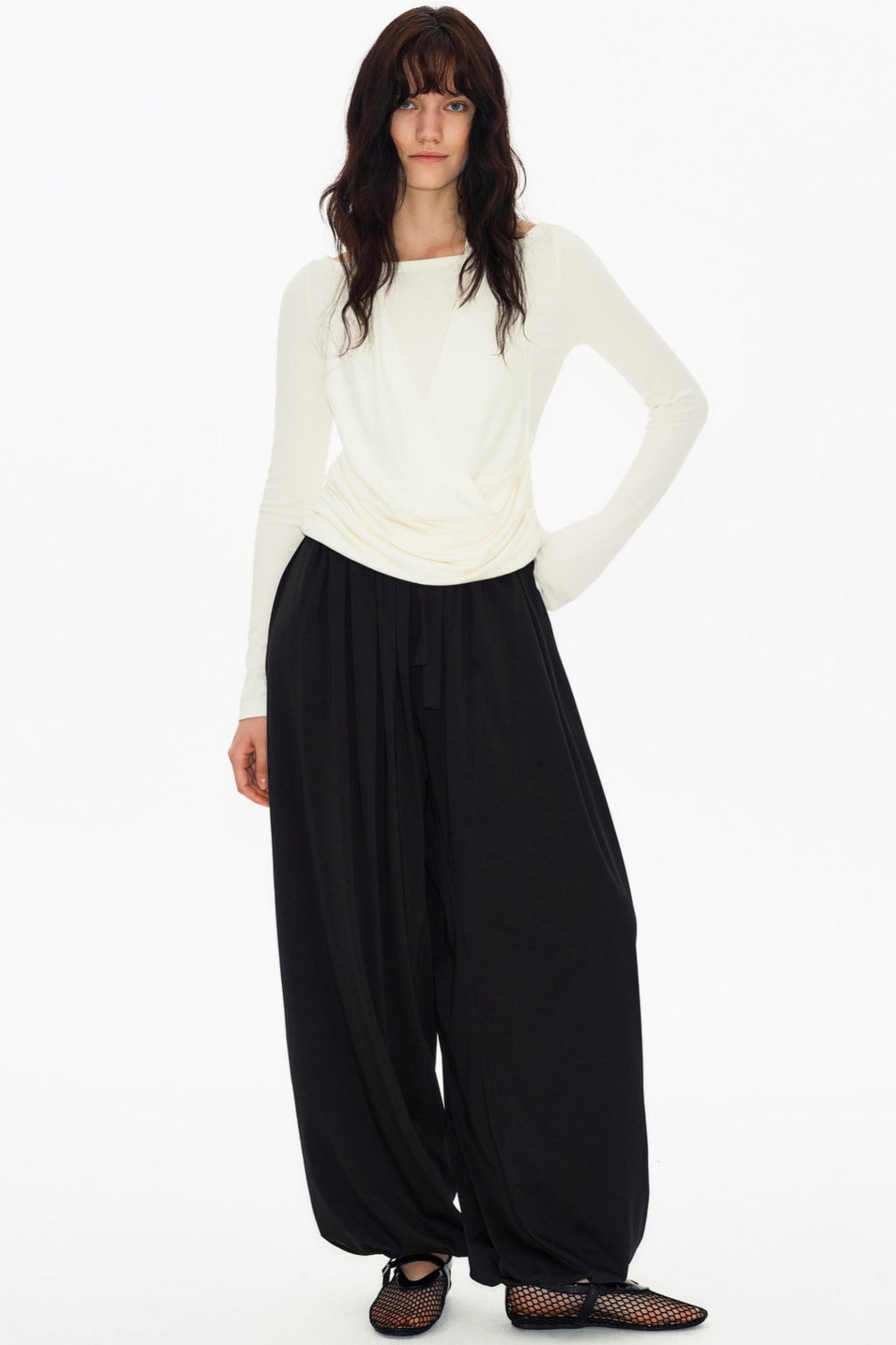 Hautfreundliche Drapierte Laternenhose