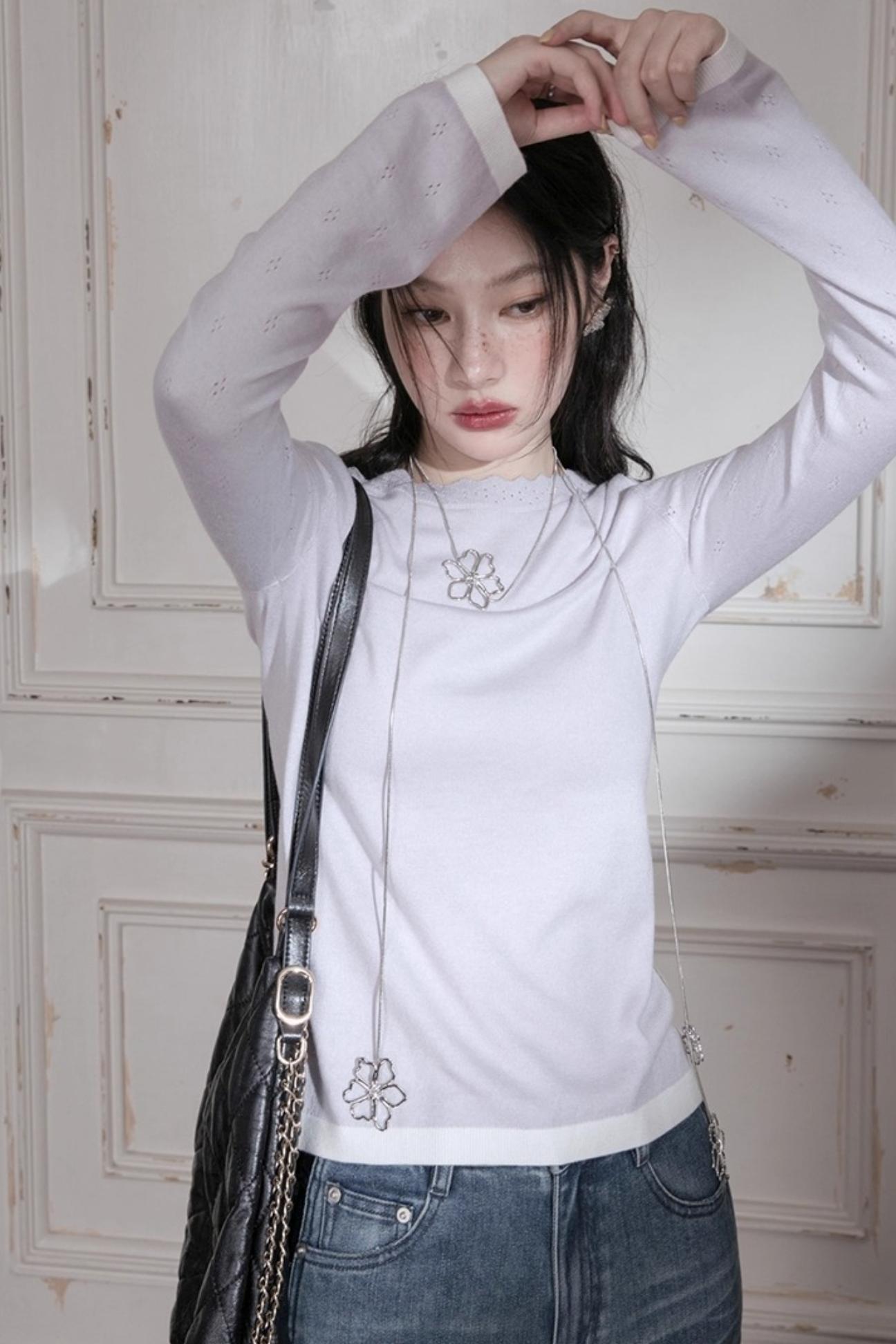 One-Line Wool Sweater