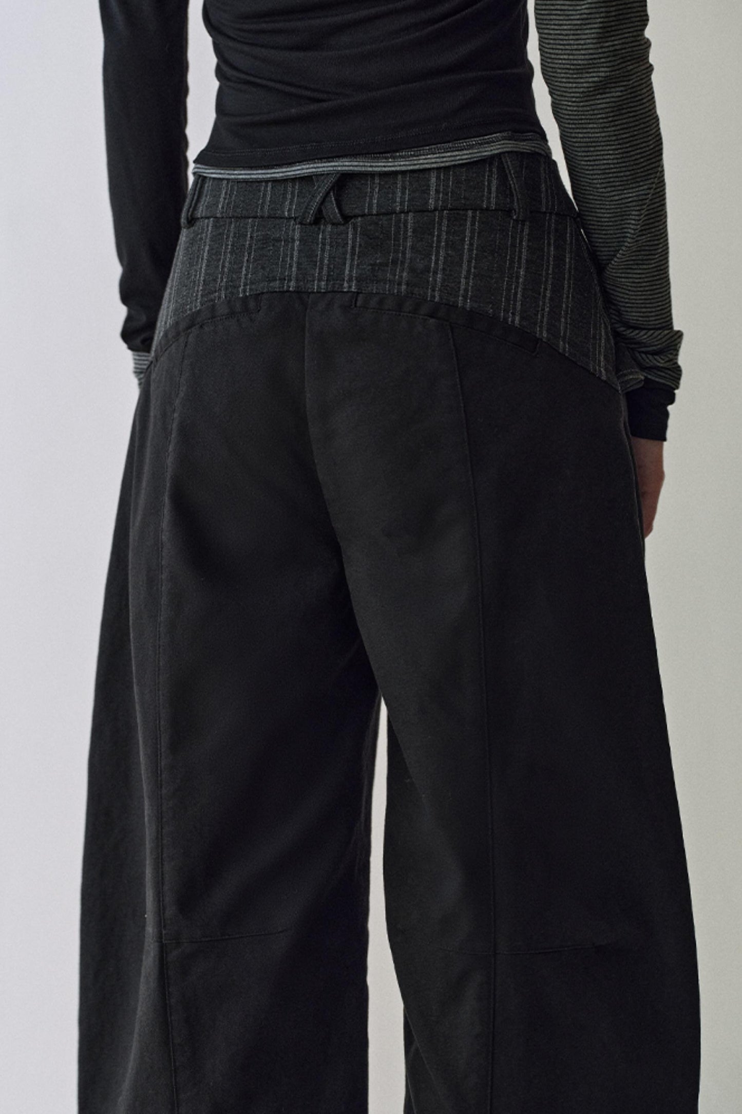 Yuan Boundary Double Waist Pants