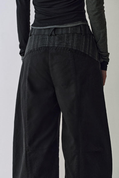 Yuan Boundary Double Waist Pants