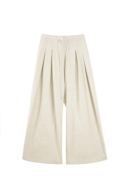 Luxe Pleated Wide-Leg Trouser Set-Up