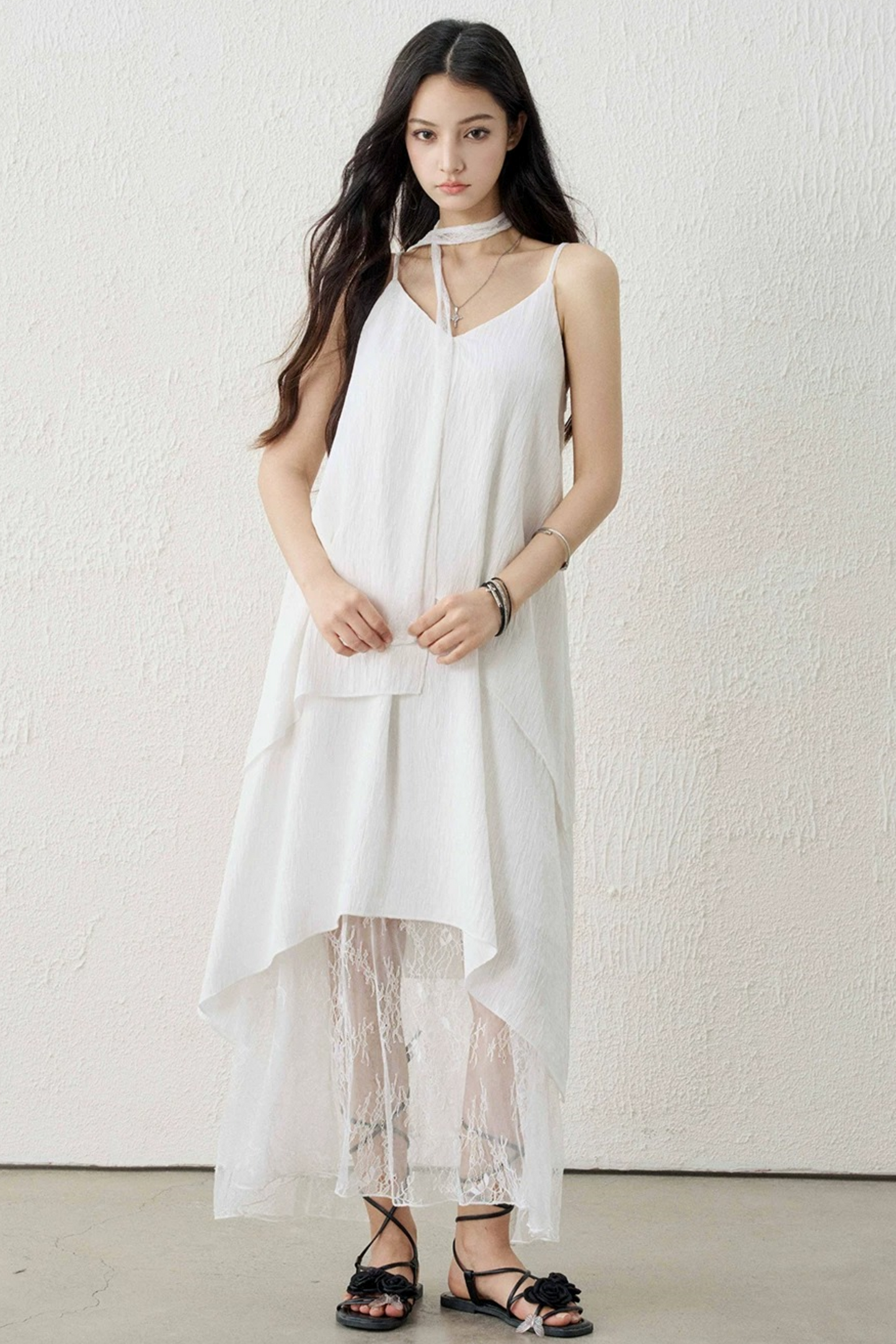 Ghost Lace Long Dress