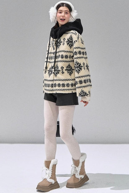 Thickened Hooded Fleece Jacket