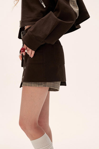 Vintage Patchwork Lapel Jacket Set-Up