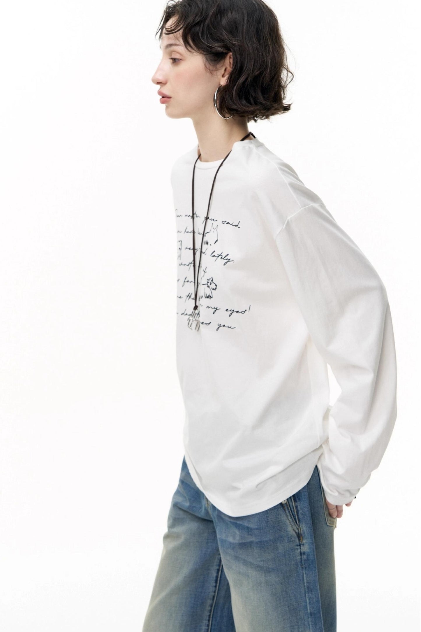Cotton Printed Long Sleeve T-Shirt
