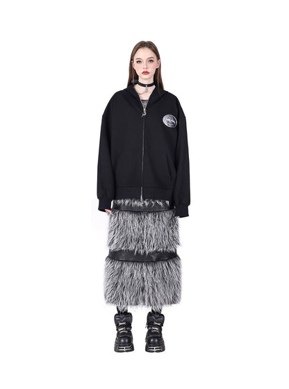 Hooded Genderless Basic Coat