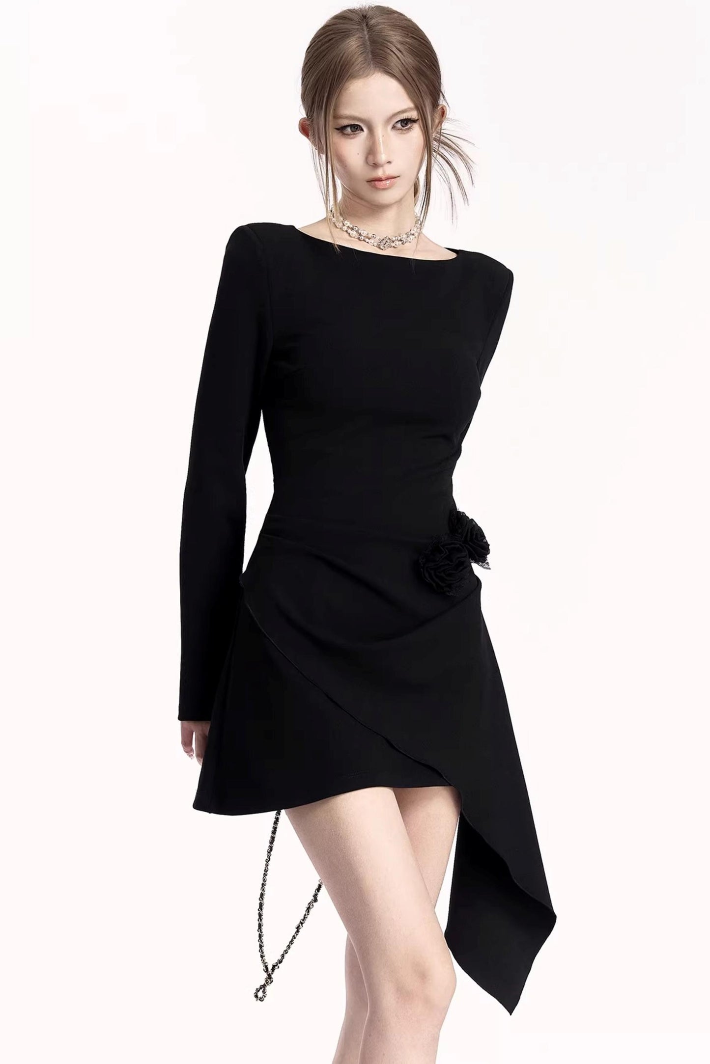 French Retro Ribbon Dress