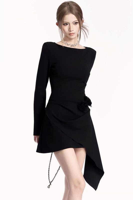 French Retro Ribbon Dress