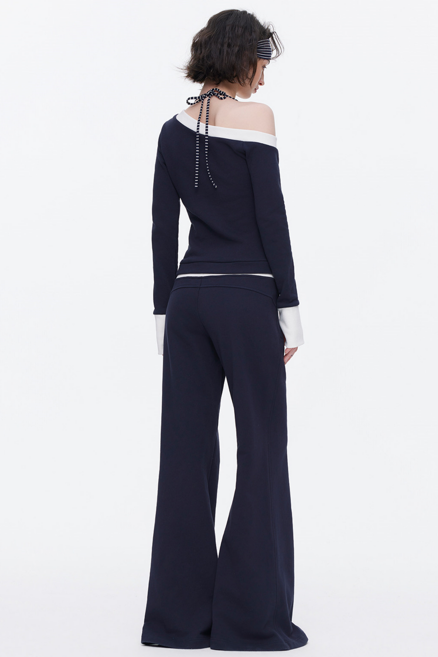 One-Shoulder Color-Blocked Top Set-Up