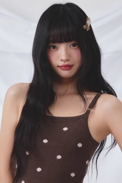 Polka Dot Knitted Cardigan Set