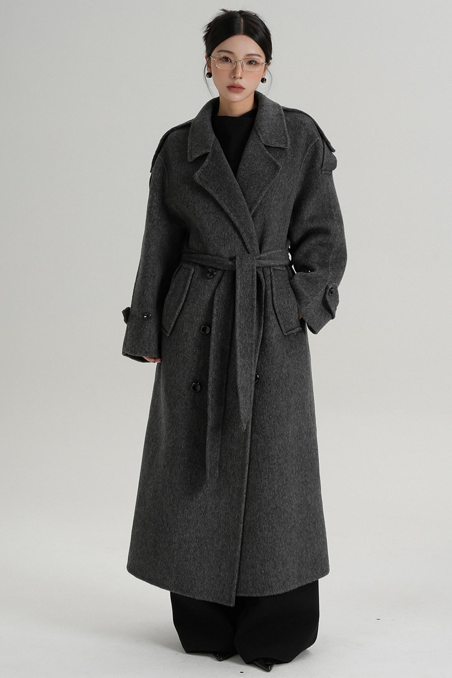 Premium Tailored Wool Blend Coat