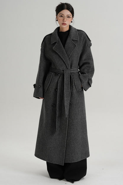 Premium Tailored Wool Blend Coat