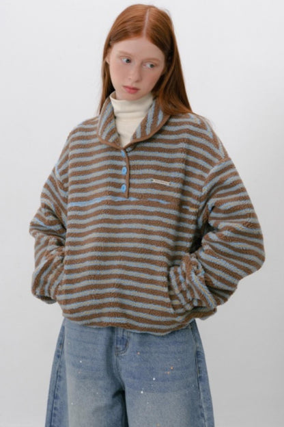 Striped Lambswool Sweater Top