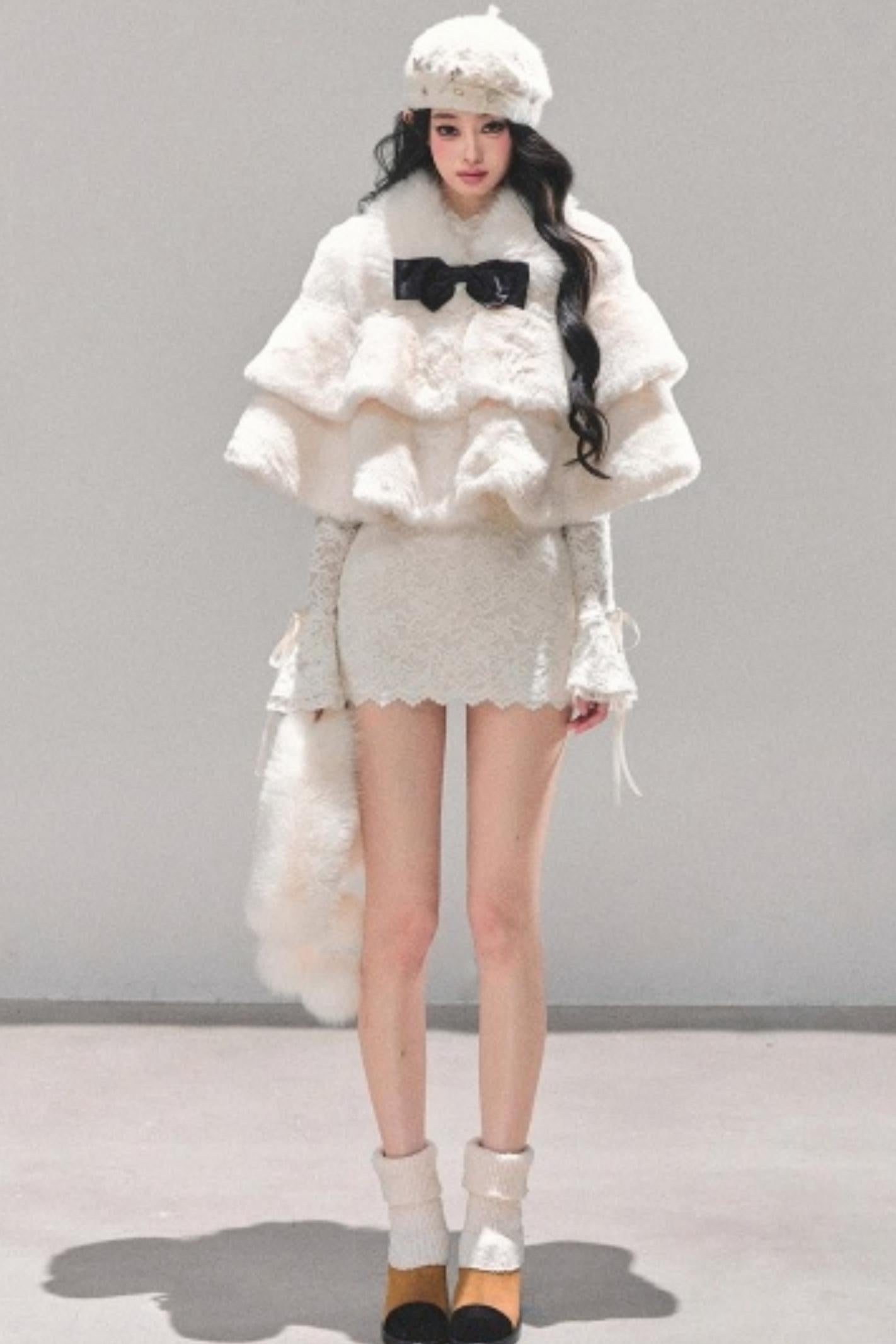 French Winter Cape Coat