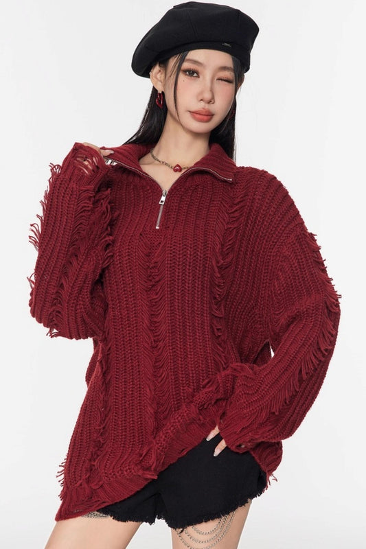 Soft Waxy Knit Sweater