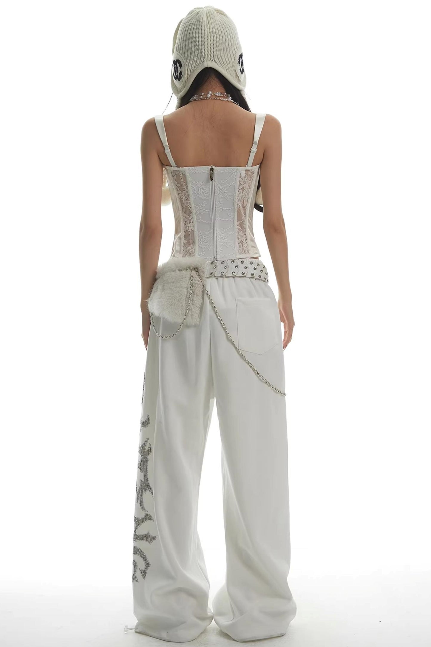 섹시한 블랙 레이스 튜브 탑