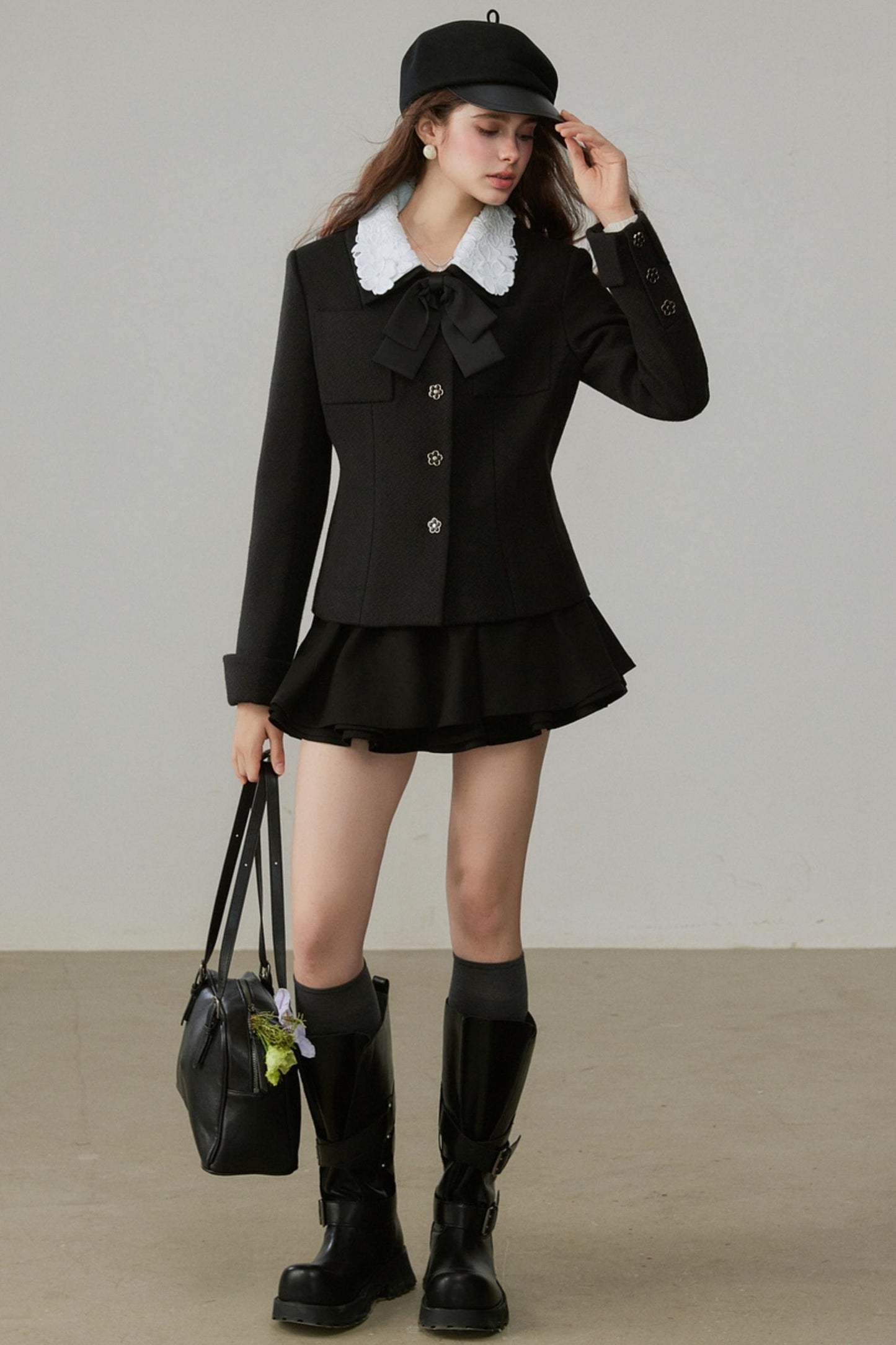 Winter Short Black Jacket