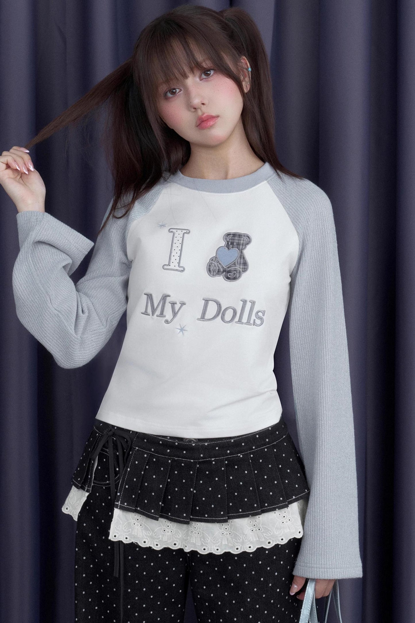 Black Polka Dot Jeans Set-Up