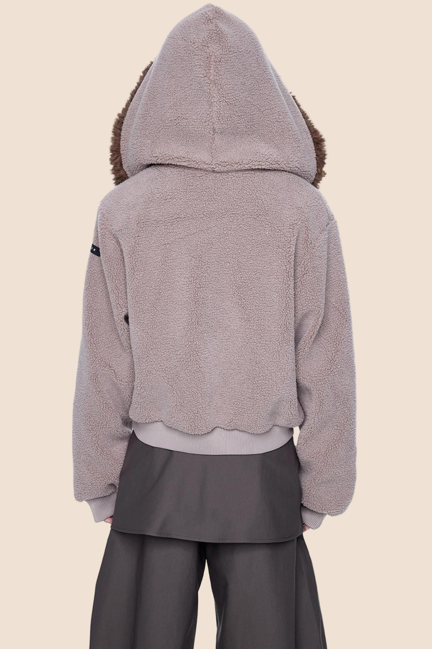 Vintage Polar Fleece Hooded Jacket