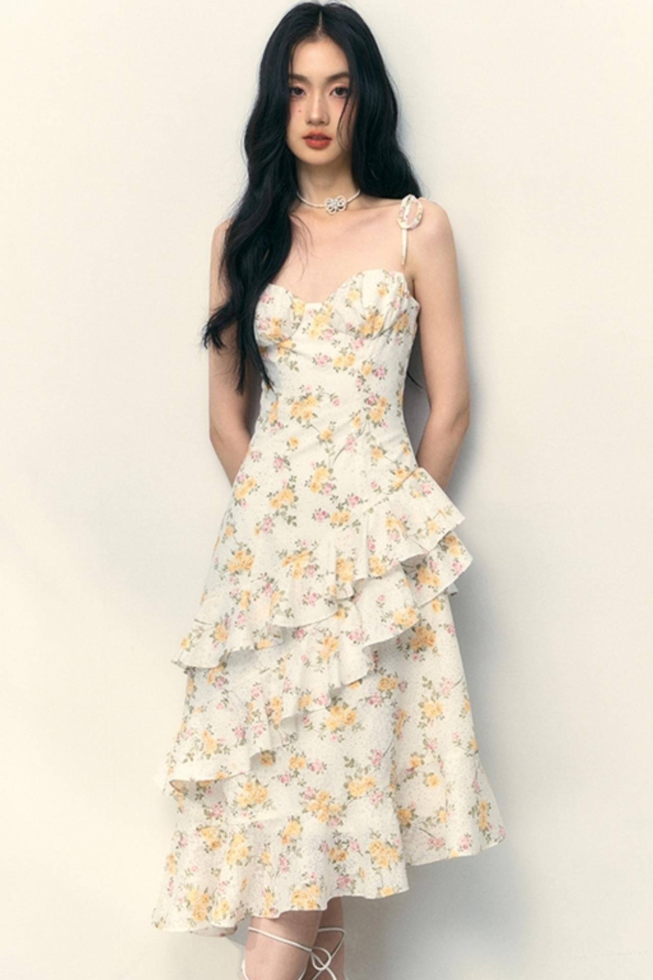 Yellow Rose Cami Dress